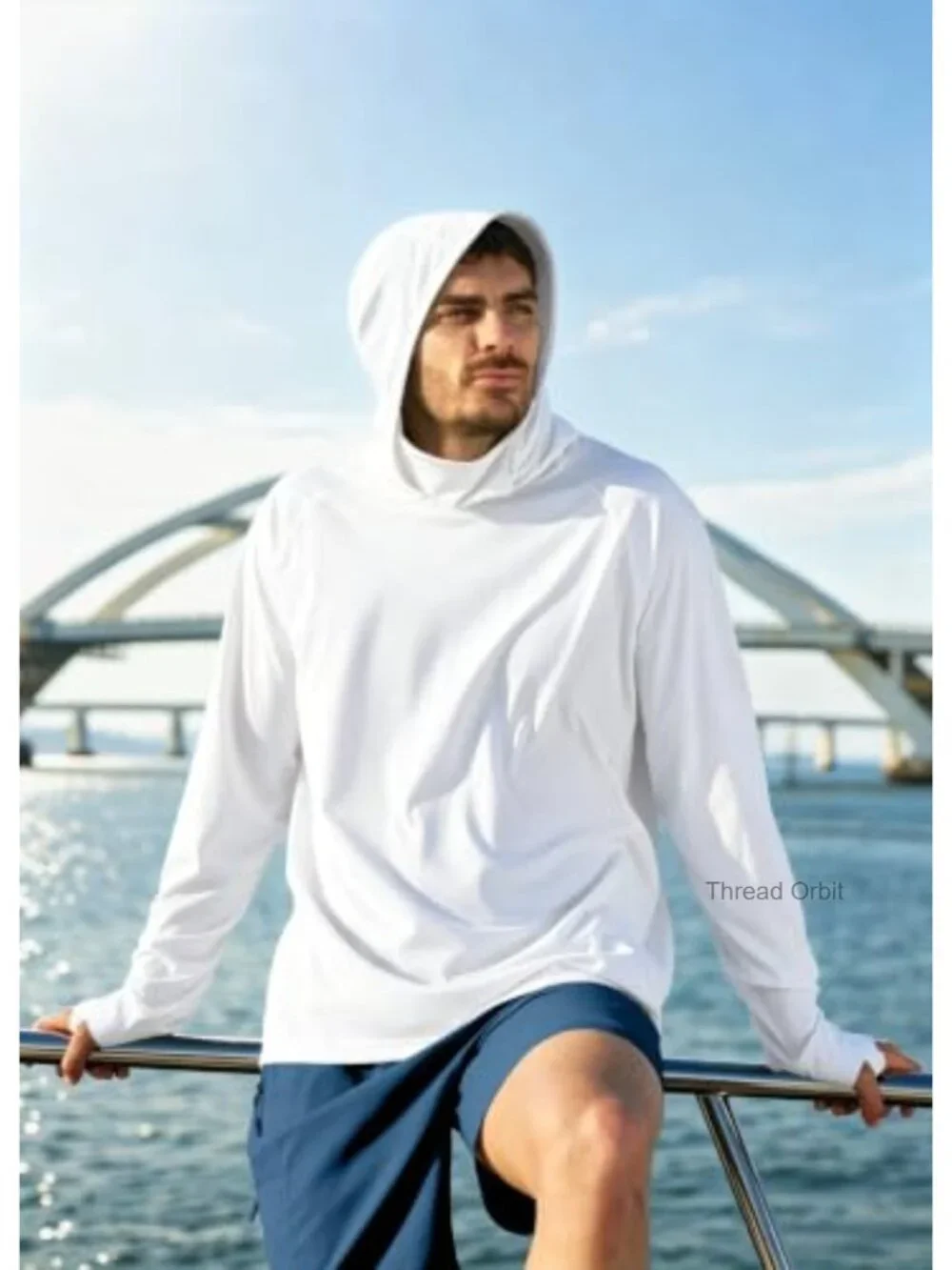 UPF 50+ Sun Hoodie Long Sleeve Fishing Hiking Shirt with Mask